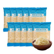 다진마늘 1박스 (1kg x 10개입) 간마늘 업소용 중국산 냉동, 1kg, 10개