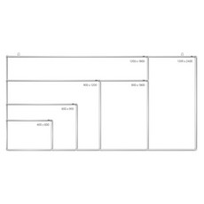 마켓마고25 일반 AL 화이트보드 MDF 90x150 학원 회사 학교 카페 다용도화이트보드