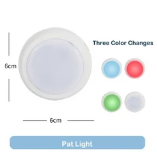 쿠쿠스토어 바쁜 보드 액세서리 DIY 장난감 부품 나무 금속 가죽 버클 몬테소리 교육 게임 지적 개발, 05 Color changing lamp