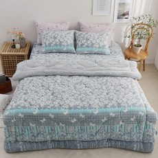 K-ALL 고밀도 극세사 차렵이불 착번아웃가공 국내생산 공장 직배송