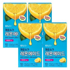 담터 제로슈가 레몬에이드, 4개, 10개입