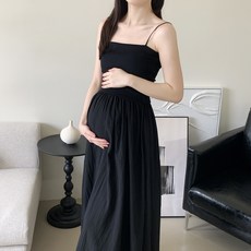 루시드라잇 슈가 임산부 나시 원피스 캡내장 레이어드 임부복 봄 여름