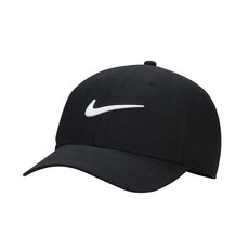 [나이키] 드라이핏 클럽 스트럭쳐 모자 스우시 볼캡, 1개, 블랙 1개, 블랙
