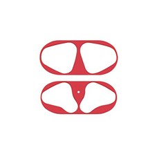 Airpods 金屬防塵貼 適用於Airpods2/Airpods3/Airpods4/Pro 內蓋金屬保護貼, 1個, 【紅】AirPods 金屬貼,Airpods 二代, 紅, Airpods 二代