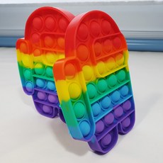 (온유)어몽어스 무한뽁뽁이 푸쉬팝 아이들 지능개발 어르신 놀이감