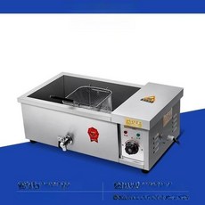 업소용 튀김기 2구 칸막이 핫도그 프라이어 미니 꼬치, 12 온도 조절 1개 10 A, 기본 색상