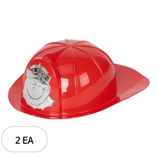 캐스비 플레이 역할모자 소방관, 혼합색상, 2개