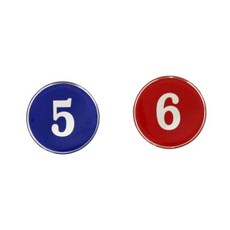 구역번호 에폭시 원형숫자판 48, 20