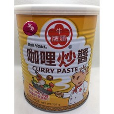 牛頭牌 咖哩炒醬, 1個, 牛頭牌 咖哩 炒 醬737g,罐