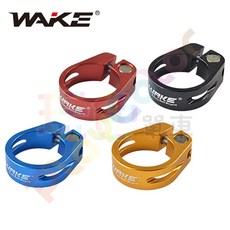WAKE 鋁合金座管夾 31.8mm 鎖式, 1個, 黑色