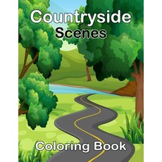 Countryside Scenes Coloring Book: Awesome Coloring Book For Adult Relaxing Coloring Pages Including... Paperback, Independently Published, English, 9798732146264