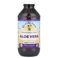 릴리오브더데저트 알로에베라즙 내부 과육 사용 473ml, 2개
