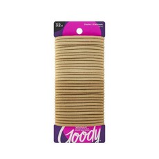 구디 아우치리스 탄력 머리끈 32개입 금발 4MM 중간 머리용 미끄럼 방지 없는 헤어 액세서리 남성 여성 소년 소녀용 오래 지속되는 땋기 포니테일 등에 완벽 2963774