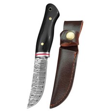다마스커스 패턴 아웃도어 유틸리티 나이프 생존 및 캠핑 나이프 낚시 바베큐 절삭 도구, [02] Knife B
