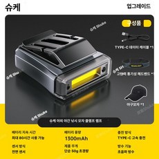 헤드랜턴 모자램프 다용도 조명 초강력 방수 낚시용 헤드랜턴 야간용 충전식 캡라이트 헤드램프, 1개, 전면 + 오리주둥이 모자