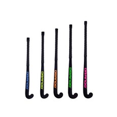 잔디 하키 스틱 목재 하키채 입문자 트레이닝 야외 스포츠용, 오른손 스틱, 오렌지색 36.5인치 클럽