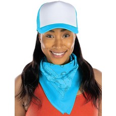 Funky Junque 100% 면 다목적 반다나 스카프 페이즐리 헤드랩 손수건 반다나/트러커 모자: 헤더 그레이/화이트 146034