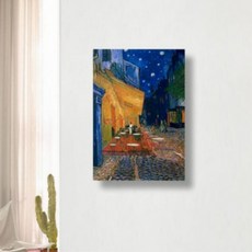 그림 액자 인테리어 고급 벽면 밤의카페테라스, 단품