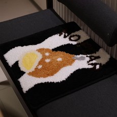 해피유통 실내방석 러그 귀여운 하트 디자인 푹신한 좌식 쿠션 FOREVER LOVE 문구, 40*40센티미터., 3