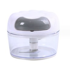 手動攪蒜泥器 搗蒜器 手拉式磨泥器 絞肉機 切蒜神器 白色, 白色(斷貨隨機), 1個