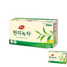 더아이 현미녹차 티백 차 1.5g x 100T 녹차티백 티백세트 녹차잎차