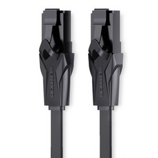 VEnTIOn 威迅 扁線型 CAT.6 網路線 網路線 UTP 1Gbps 5m, 4個, f.黑色
