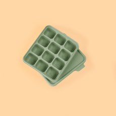 홍스마마 플래티넘 실리콘 이유식 큐브 이유식 준비물 얼음틀 아이스몰드 아이스 트레이 실리콘 몰드 마늘틀, 1개, 에메랄드, 30ml