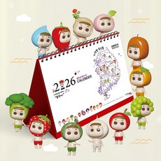 2026년 특랑이 캐릭터 달력 데스크 캘린더 탁상용 캐릭터 굿즈 병오년, 기본, 1개