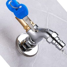 수도꼭지 잠금장치 수도 열쇠 누수 사용 방지 잠금, 본상품선택, 1개