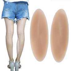 NSXAYIWE 실리콘 접착 종아리 패드 1쌍 120g 접착 종아리 교정기 스킨 컬러 실리콘 자체 접착 보이지 않는 스트레이트 레그 패치 구부러지거나 얇은 스키니 다리용, NSXAYIWE 실리콘 접착 종아리 패드 1쌍, 120