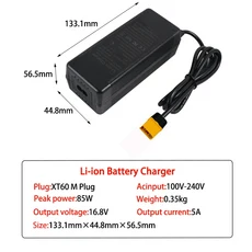 VariCore 14.6V 20A 스마트 Lifepo4 배터리 충전기 리튬 철 인산염 팩용 110-220V 4S 고전력, 04 XT60, 01 AU Plug