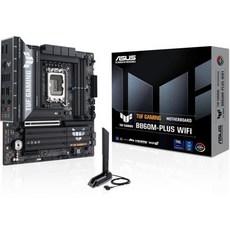 ASUS TUF 게이밍 B860MPLUS WiFi B860 LGA 1851 mATX 마더보드 인텔® 코어™ 울트라 시리즈 2 준비 AI PC 12+1+2+1 80A 단계 DD, TUF B860M-PLUS|M.2 x3|WiFi 7