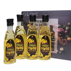 롯데선물세트 카놀라유 x4P 롯데오일세트, 1개, 500ml