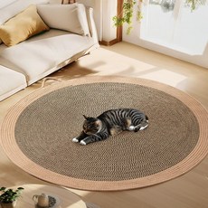 소금냥이 고양이 대형 카펫형 스크래쳐, 카키블랙(추천), 1개