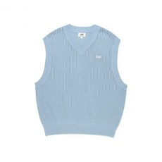 [국내매장판] 리 LEE 브이넥 스카시 니트 베스트 스카이 블루 LE2401KT09SB 140017