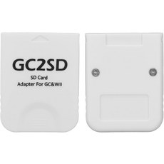스토리지 카드 어댑터용 Zopsc 콘솔 플러그 앤 플레이용 GC2SD 어댑터 리더.화이트, White