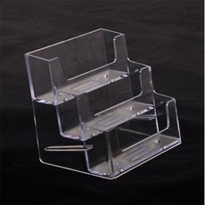 콩군하우스 투명 3단 명함꽂이 98x80x67mm NC30 아크릴안내판