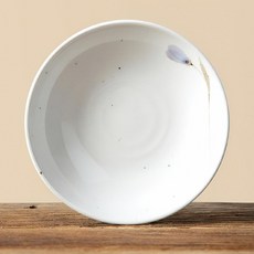 이천도자기 청꽃 백자 나물기 대 15.7cm 그릇 찬기 도자기 꽃 나물 이천 세련된