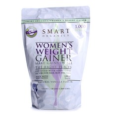 Smart Organics 女用增重粉 香草口味, 1000g, 1個