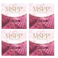 MSPP 超勝肽膠原蛋白固體飲 6000mg 膠原蛋白 500-1000Da 8g x 15包, 4個
