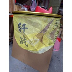 釣魚撈網 五尺伸縮撈網 36公分彩色布網 鋁合金三段伸縮桿 整組販售, 框布黃色網拉開4尺桿鋁桿縮短45公分