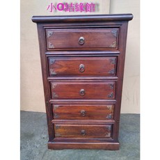 小o結緣館 雞翅木仿古橫櫃 48x42x81cm 收納擺飾櫃