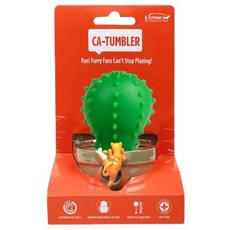 L'chic CA TUMBLER不倒翁漏食玩具 適用於全齡犬貓, 仙人掌, 1個