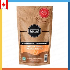 자비다 잉글리쉬 토피 커피 ZAVIDA 340g English Toffee 홀빈 커피, 1개