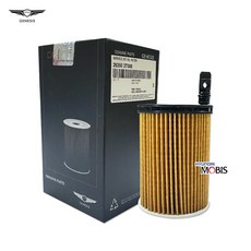제네시스 263502T000 엔진오일필터 G80 GV70 GV80 오일휠타 2.5 가솔린 터보 순정 1개 필터 카트리지 엘리먼트