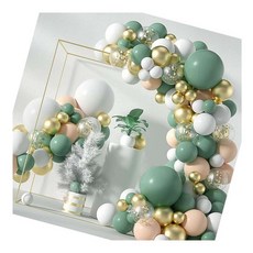 MN 파티장식 풍선 올리브골드 손펌프 생일파티풍선