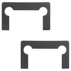 20PCS 힌지 와셔 교체 키트(블랙) 고무 샤워 도어 미끄럼 방지 욕실 클램프 개스킷 육각 나사 가드 유리 패드