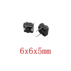 6x6mm 마이크로 촉각 스위치 순간 택트 DIP 2 핀 터치 푸시 버튼 높이 4.3/5/6/7/8/9mm, 03 20Pcs, 05 6x6x5mm, 1개