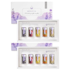 국산 꽃차 5종 선물세트+쇼핑백 생일선물 추석선물 메리골드 장미 꽃차, 2개, BEST