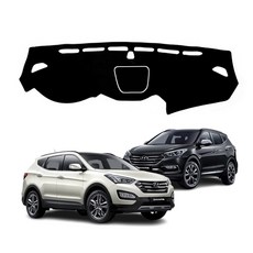 이지윈 슬림핏 난반사방지 대쉬보드 썬커버-싼타페DM, 블랙, 싼타페DM 수납유